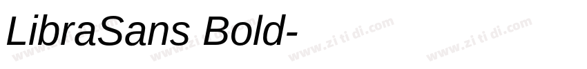 LibraSans Bold字体转换